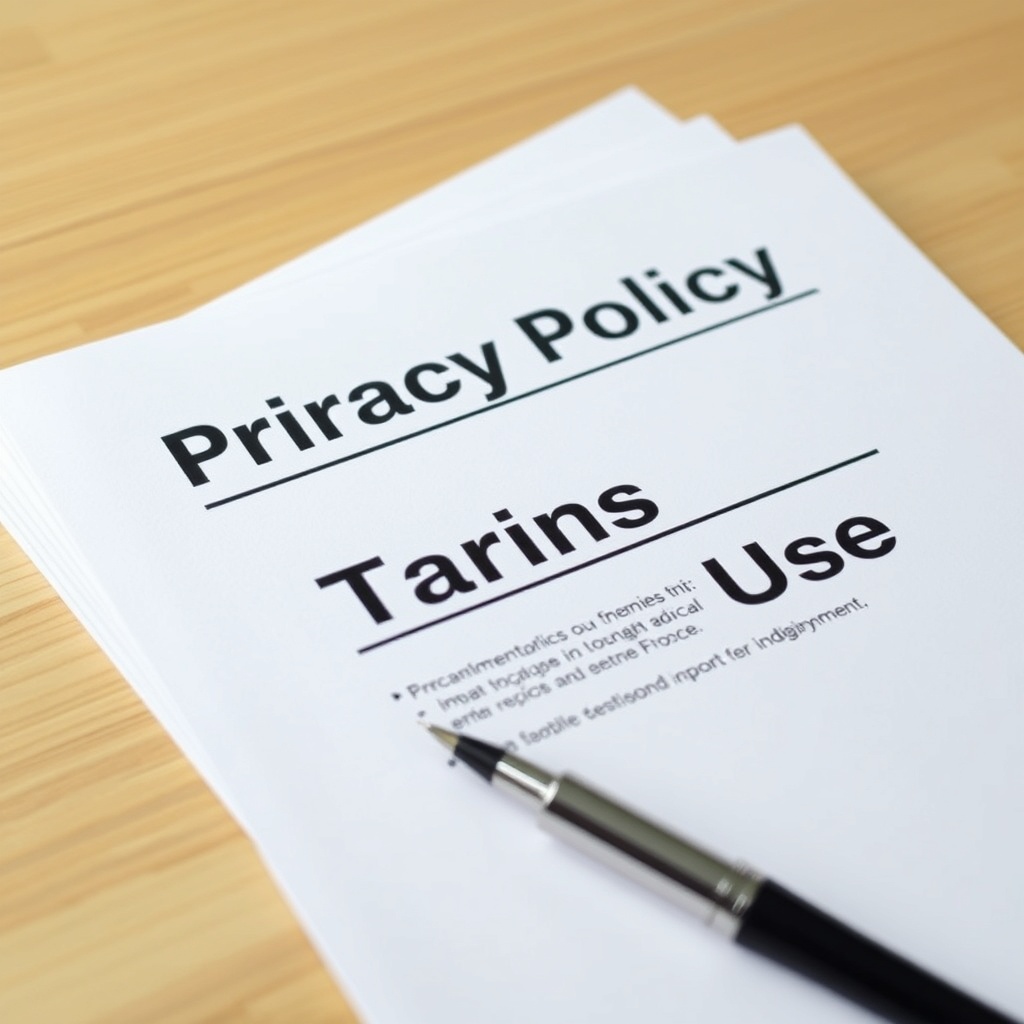 Documents labeled Privacy Policy and Terms of Use